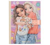 Depesche TOPModel Girl Power 13621 Diary with Number Code and Sound, Book in Pink, with Model Motif and 192 Lined Pages