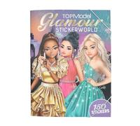 Depesche 13232 TOPModel Glamour Sticker Book with 20 Pages for Creating Beautiful Model Motifs, Includes 3 Double-Sided Stickers, Multi-Coloured