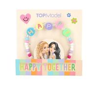 Depesche TOPModel Joy 13033 Colourful Bracelet with Letter Beads Happy and a Colourful Pattern of Smaller Beads