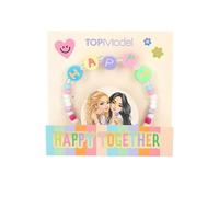 Depesche TOPModel Joy 13033 Colourful Bracelet with Letter Beads Happy and a Colourful Pattern of Smaller Beads