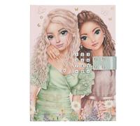 Depesche TOPModel Summer Feeling 13622 Diary with Number Code and Sound, Book in Pink, with Model Motif and 192 Lined Pages