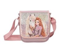Depesche TOPModel Viva Violet 13295 Small Shoulder Bag in Purple with Model Motif, Horse and Glitter, Bag with Adjustable Shoulder Strap, multicoloured, TOPModel Viva Violet