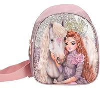 Depesche TOPModel Viva Violet 13296 Small Cross Bag in Purple with Model Motif, Horse and Glitter, Shoulder Bag with Adjustable Shoulder Strap, Multicoloured, TOPModel Viva Violet