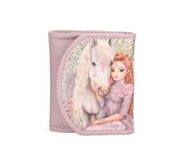 Depesche TOPModel Viva Violet 13299 Purple Wallet with Model Motif, Horse and Glitter, Wallet with Magnetic Button