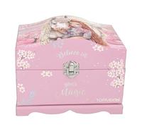 Depesche TOPModel Viva Violet 13608 Jewellery Box in Pink with Model Motif, Horse and Light, Jewellery Box with Mirror