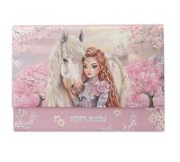 Depesche TOPModel Viva Violet 13616 Writing Paper Set in Folder with Model Motif Horse and Flowers with Letter Sheets and Envelopes