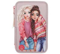 Depesche Triple Pencil Case - BEST FRIENDS LED (0411753), Antique Pink, Modern, Solid, 0.57 kilograms, Unisex