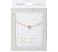 Depesche Women's Necklace with Heart Pendant, Silver or Gold, 42-47 cm, Adjustable in Different Variants with Symbols, Letters or Zodiac Signs (48)