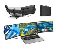 DEPGI 14" Laptop Screen Extender Built-in Cooler, 1200P FHD