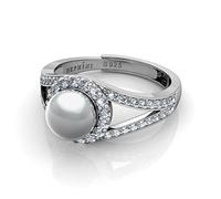 DEPHINI Pearl engagement ring