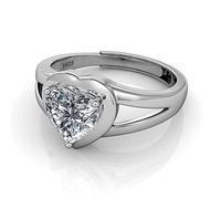 DEPHINI Silver heart ring