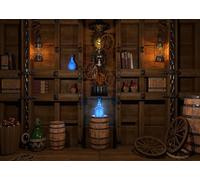 DePhoto 7x5Ft Pirate Ship Background Vintage Wooden Cabin Captain's Cabin Cabin Barrel Adventure Travel Photo Background Banner for Boys 1st 2nd Birthday Portrait Photography Studio Supplies