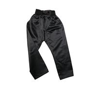 DEPICE Unisex - Adult Satin Trousers Tracksuit, Black, 160 cm