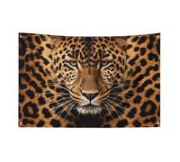 Depict A Leopard Flag Party Decor Backdrop Banner Birthday Party Decor Yard Banners Sign Welcome Hanging Flag Outdoor Fence Garage Garden Porch Holiday Backdrop 47x70 in Banner