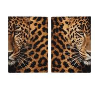 Depict A Leopard Passport Holder, ID Card Protector Case Passport Holder with Slot Passports Travel Wallet Document Cover for Women And Men