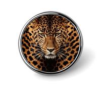 Depict A Leopard Round Badge Cute Brooch Hats Jackets Decor Personalized Lapel Pin Clothing Jewelry Accessories for Wedding Party Gift