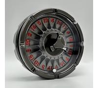 DEPINCHENG D20 Roulette Dice, Unique Metal Dice Spinner, Perfect for D&D Dungeons and Dragons, RPG and Pathfinder Role Playing Games (Black)