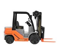 Depisuta 1:10 Scale Inertia Children Forklifts Car Toy Model, Adjustable Shelf Height, Delicate Cabin for Driver, Steering Wheel Turning, Fun Playing