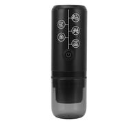 Depisuta 120ml Portable Travel Coffee Maker, 17Bar Pressure with Capsule System for Home Office Car Camping RV (Black)