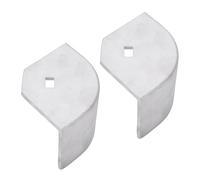 Depisuta 2PCS Aluminum Boat Corner Cap, Pontoon Boat Deck Corner Caps for 90 Degree Rounded Corners, Not 90 Right Angles, Height 2-1/2in to 2-5/8in, Top: 4-1/16" to 4-3/16"