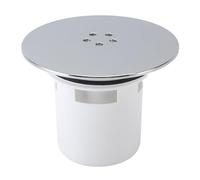 Depisuta 4.5 Inch Floor Drain, Quick Drain Shower Cover Round ABS Stainless Steel Shower Drain with Hair Strainer, for Bathroom, Compatible with 90mm Waste Water Holes Shower Trays