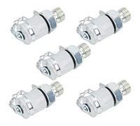 Depisuta 5Pcs Hydraulic Testing Adapter Thread Test Coupling Connectors for Pressure Measurement (M14*1.5)