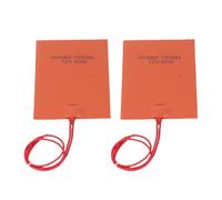 Depisuta 60W Silicone Heating Pad, 2PCS Flexible Silicone Heater Mat, 3.9 X 5.9inch Electric Blanket Flexible Mat for Industrial Equipment, Pipes