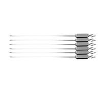 Depisuta 6PCS Long Kebab Skewers with Sliding Lock Design for Convenient BBQ Cooking Stainless Steel Skewers for Barbecue Lovers