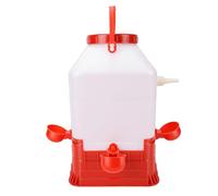 Depisuta Automatic Chicken Waterer, 10L Large Capacity Poultry Water Feeder, 2 in 1 Multifunctional 4 Bowls Design Chicken Feeder and Waterer for Backyard Coop & Small Farm