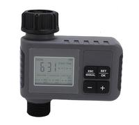 Depisuta Automatic Irrigation Timer, LCD Display Intelligent Timed Watering Controller with 3/4-1/2 Inch Faucet Compatibility for Garden Courtyard