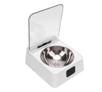 Depisuta Automatic Pet Feeder, Dust Proof Wireless Infrared Sensor Flip Top Cat Food Bowl No Spills Elevated Cats Wet and Dry Food Dispenser for Indoor Home and Camping