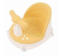 Depisuta Baby Bath, Baby Shower Chair with Non Slip Suction Cup with Foldable Detachable Handle, Bathtub Portable Infant Bath for Washroom Bathroom Hotel Travel (Yellow)