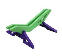 Depisuta Bike Stand, Adjustable ABS High Strength Anti Slip Arrow Storage Case Universal Floor Stand for Mountain and Road Bikes (Green Violet)