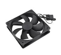 Depisuta Black Computer Case Fans, 3000RPM High Performance Cooling Fan, High-Speed Case, Long Life Up to 30,000 Hours, 12V, 2pin, 5 Years, Compatible with Desktop