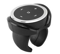 Depisuta Bluetooth Media Button Remote Control, Remote Selfie Music Control Button with Bracket for Mobile Phones Tablets Car Steering Wheel Bike Motorbike Boat Powersports