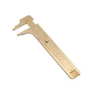 Depisuta Brass Slide Slide Rule for Measures, Suitable for Engineers and Amateurs, Light Design for Easy Transport in the Bag (Double scale 100mm)