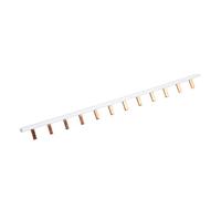 Depisuta Breaker Bus Bar, Pure Copper Conductivity Insulation 1P Bus Bar with Wear Resist for Schools Hospitals Hotels Home C45 DZ47 IC65N Type (12 Way)