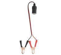 Depisuta Car Cigarette Lighter Female Socket Adapter Battery Clamp/Holder Cable Easy Install Material for Car Washing Machine Vacuum Cleaner Users ABS 35cm