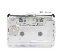 Depisuta Cassette Player, Portable Cassette to MP3 Converter with Tape Converter Software Auto Rewind Clear Stereo Tape Player, Built in Cool Copper Wheel Movement and Earphone