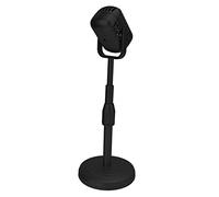 Depisuta Classic Microphone Stand with Microphone Stand Retro Design Durable and Lightweight Plastic Material Stable Base for Retro Fashion Blockbuster Photography Props (Black)