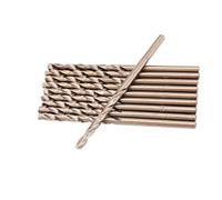 Depisuta Cobalt Drilling Bit in Stainless Steel M35 Drilling Force of Torsion Exercises for HSS-Co Exercises in Stainless Steel, 10 Pieces Placed for Metal Work (2.5mm)