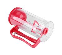 Depisuta Electric Battery Mixer Dispenser for Pancake Cupcake Waffle Batter Mixing 1200mL ABS Clear Red