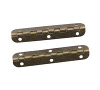Depisuta Folding Flip Hinges, Heavy Duty Antique Bronze Hinges with 300 Screws 50PCS 65 X 15mm for Dining Table Cabinet Wardrobe Cupboard