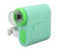 Depisuta Handheld Kids Microscope, 1000X 1080P 2 Inch LCD Screen DV Microscope Camera with LED Lights and 6 Slides Mini Portable USB to PC for Kids (Green)