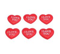 Depisuta Heart Confetti Decoration, 500pcs 3cm Red Heart Shape Petals 3D Sponge Confetti Decor with Romantic Ambience for Wedding Anniversary Valentines Day Bridal Shower Engagement
