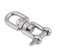 Depisuta Heavy Duty 304 Stainless Steel Swivel Ring Snap Shackle Device for Marine Boat Sailing Silver 6mm (12mm)