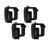 Depisuta Heavy Duty Truck Topper Ladder Rack Clamp, 4 Pack Metal Mounting Clamps for RV Shell with Easy Installation, Fit for Dakota Ram 1500 2500 3500 F250 Raider Titan Tundras (Black)