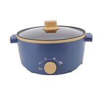 Depisuta Hot Pot Electric, 2.5L Portable Electric Pot Ramen Cooker, 800W Cooker Non Stick Frying Pan for Steak, Noodles, Soup, Noodle, for Dorm and Office (UK)