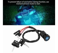 Depisuta Ignition Key Switch Durable Fit for Master Key Fit for TRX300FW ATV 1990-2000, Metal Plus Plastics
