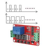 Depisuta Infinite Loop Timing Self Lock Relay Module for Power Control, FRM01 Multifunction Cycle Timer Module, Ideal for Home Automation, Small Size